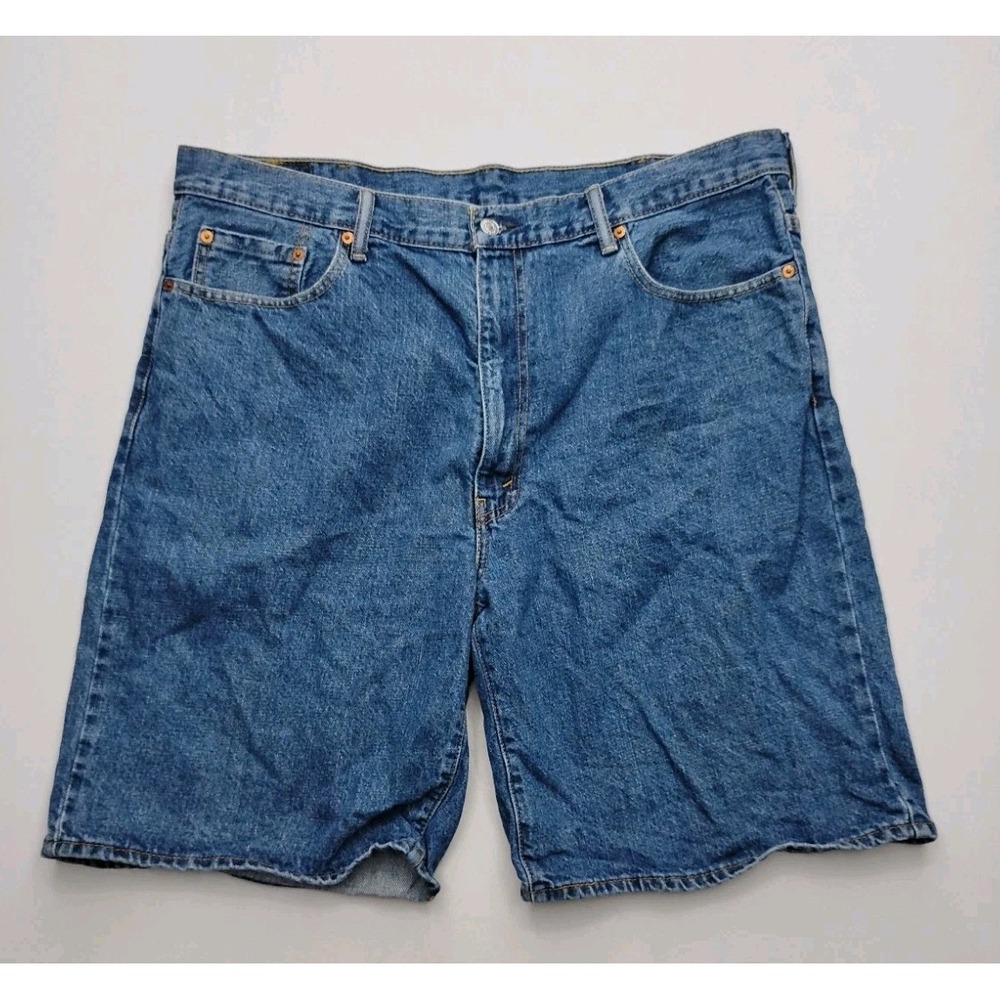 Levi's 550 Jean Shorts Mens Size 42 Blue Denim Medium Wash 10in Inseam